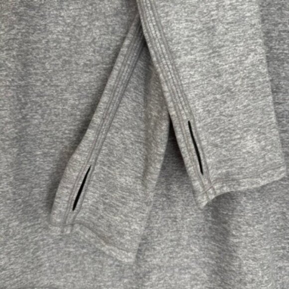 Lululemon Heathered Gray Nulu Long Sleeve Crewneck Top Size 6 Relaxed Fit - Picture 6 of 6